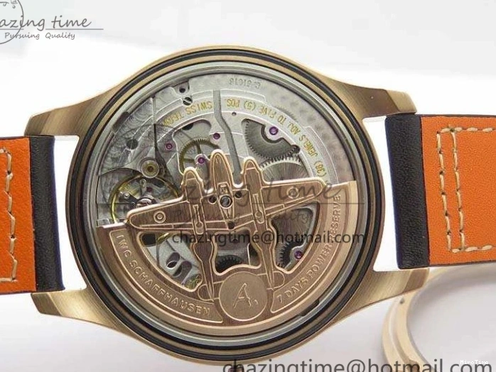 MIROTIME 0226 Popular Big Pilot Real PR IW502706 RG YLF 1:1 Best Edition Brown Dial On Calfskin Strap A 7223
